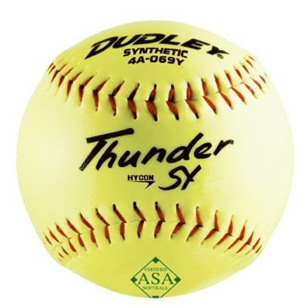 SPALDING SPORTS DIV RUSSELL 6Pk 12"Thunder Softball 4A069YR6